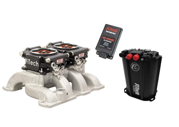 FiTech 93544 Go EFI 2x4 1200 HP Matte Blk EFI System w/ Dual Pump Force Fuel Delivery Master