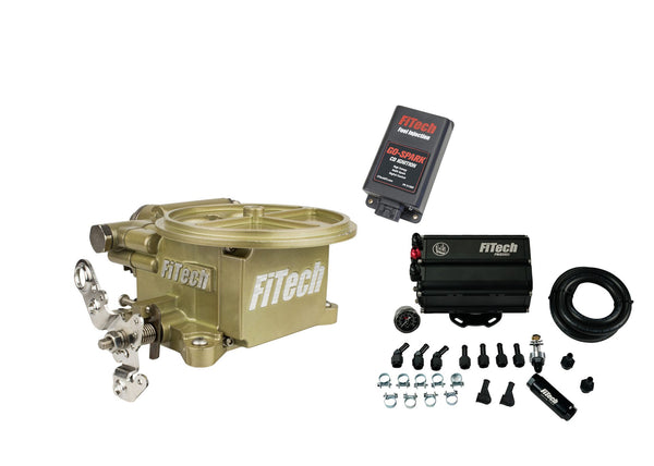 FiTech 93559 Go EFI 2 Barrel 400 HP Classic Gold EFI System