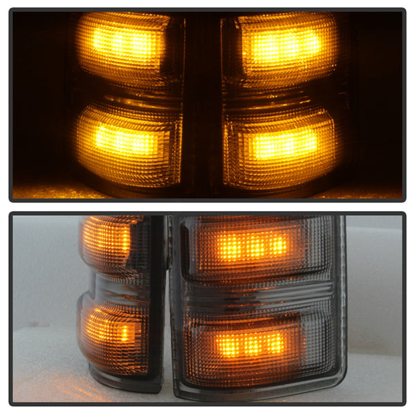 XTUNE POWER 9924743 Ford Superduty 08 14 F250 to F550 Amber LED Mirror Signal Lens Smoke