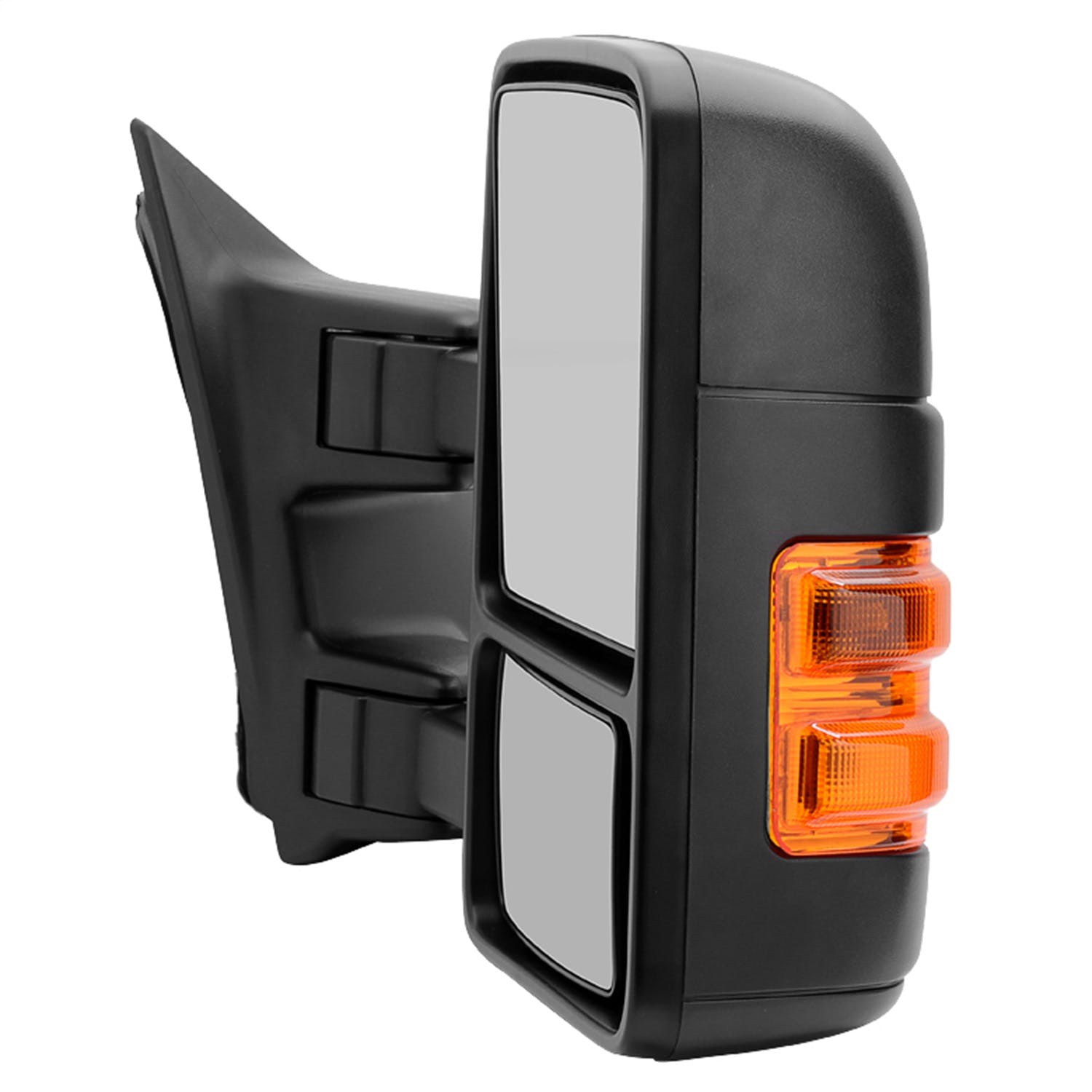 XTUNE POWER 9933134 Ford SuperDuty 99 14 Manual Extendable Manual Adjust Mirror with LED Signal Amber Right