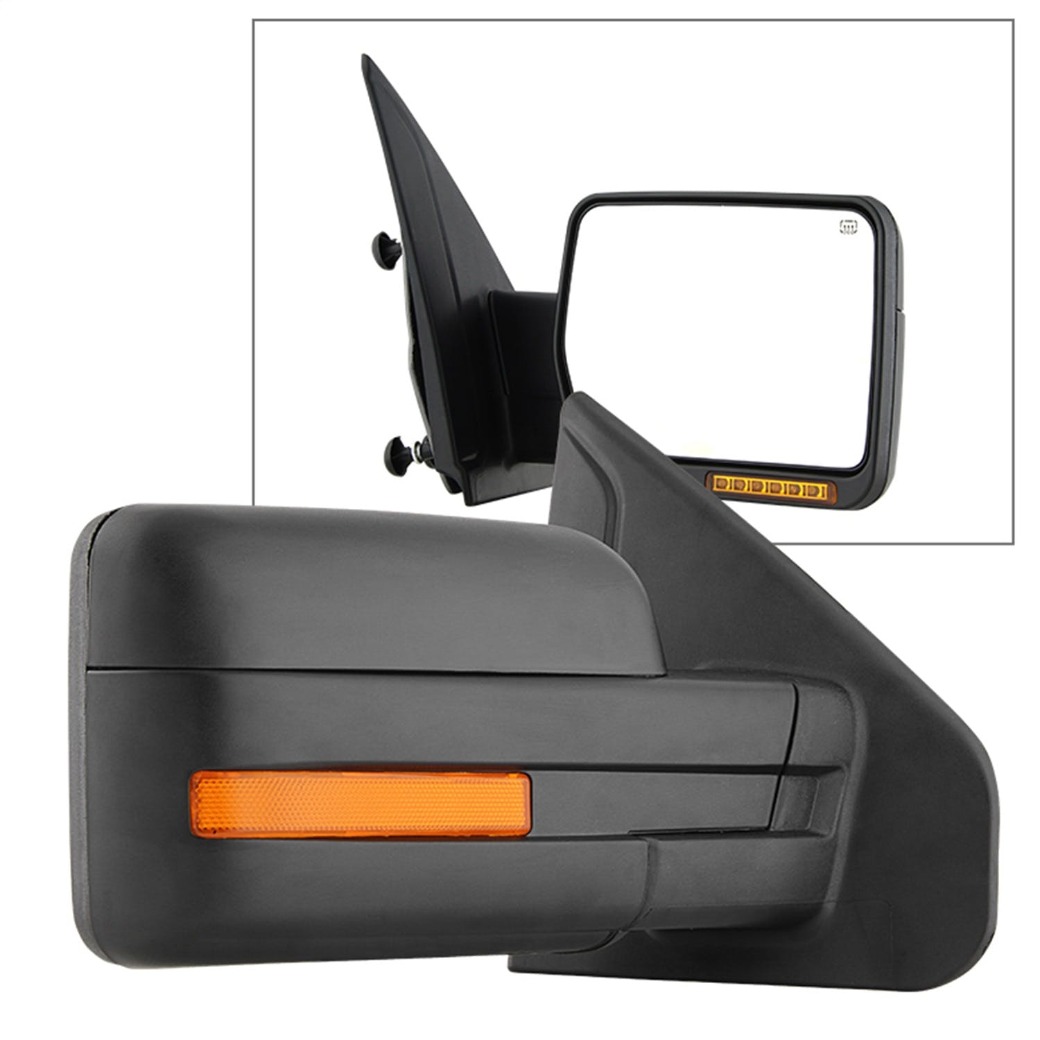 XTUNE POWER 9935343 Ford F150 07 14 POWER Heated Amber LED Signal OE Mirror Right