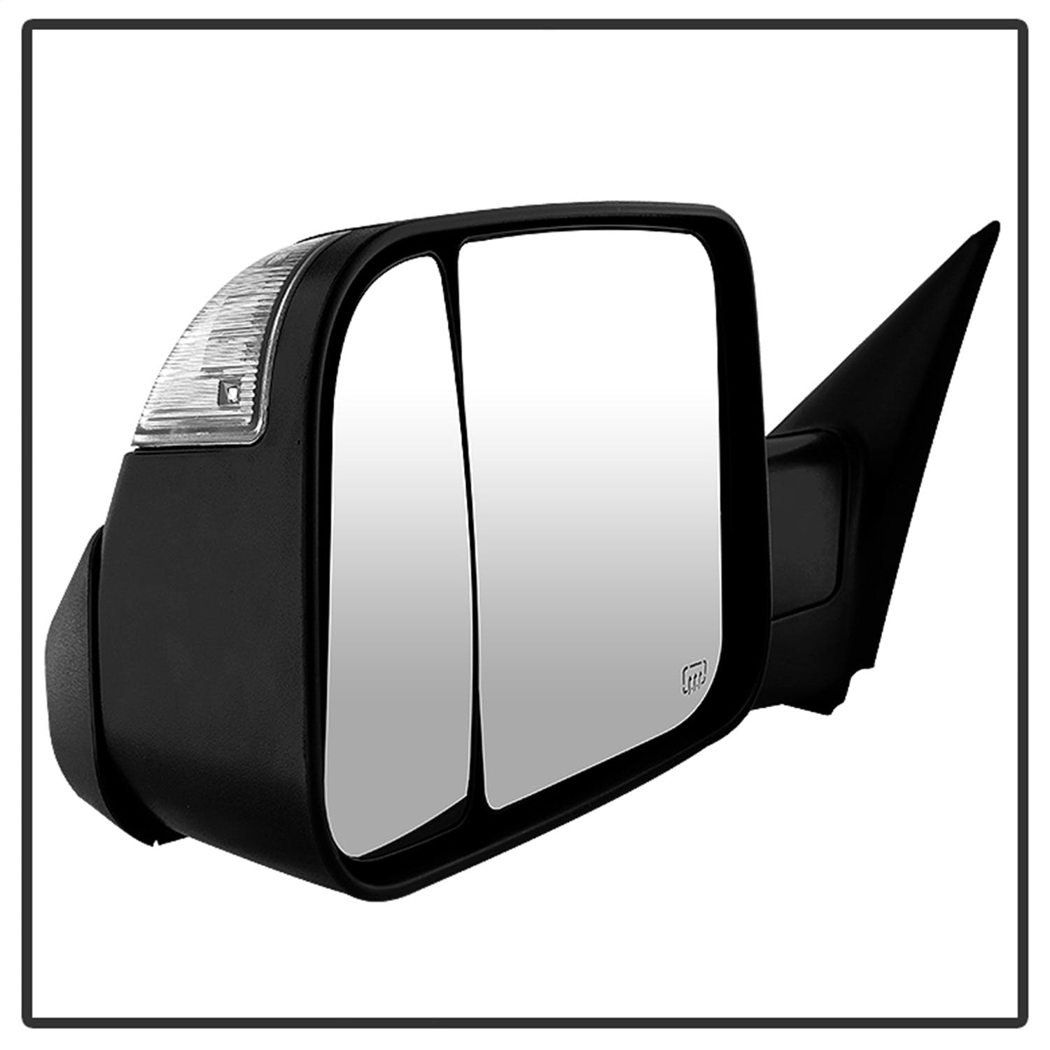 XTUNE POWER 9935596 Dodge Ram 1500 09 12 Manual Extendable POWER Heated Adjust Mirror with LED Signal Black Housing LEFT Fit: Ram 2500 3500 10 12