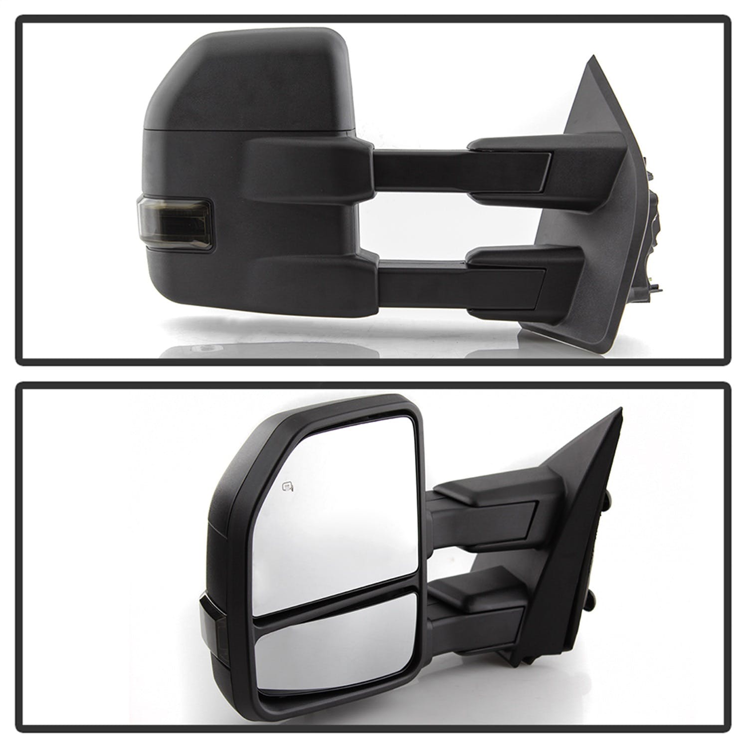 XTUNE POWER 9943065 G4 Ford F150 15 17 POWER Heated Smoke LED Signal Telescoping Mirrors SET