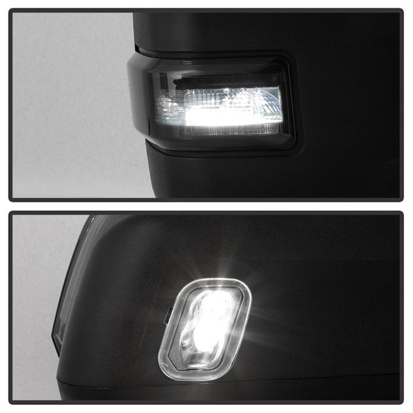 XTUNE POWER 9943065 G4 Ford F150 15 17 POWER Heated Smoke LED Signal Telescoping Mirrors SET