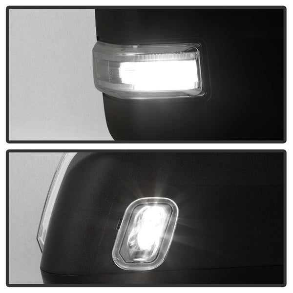XTUNE POWER 9943072 G4 Ford F150 15 17 POWER Heated Clear LED Signal Telescoping Mirrors SET
