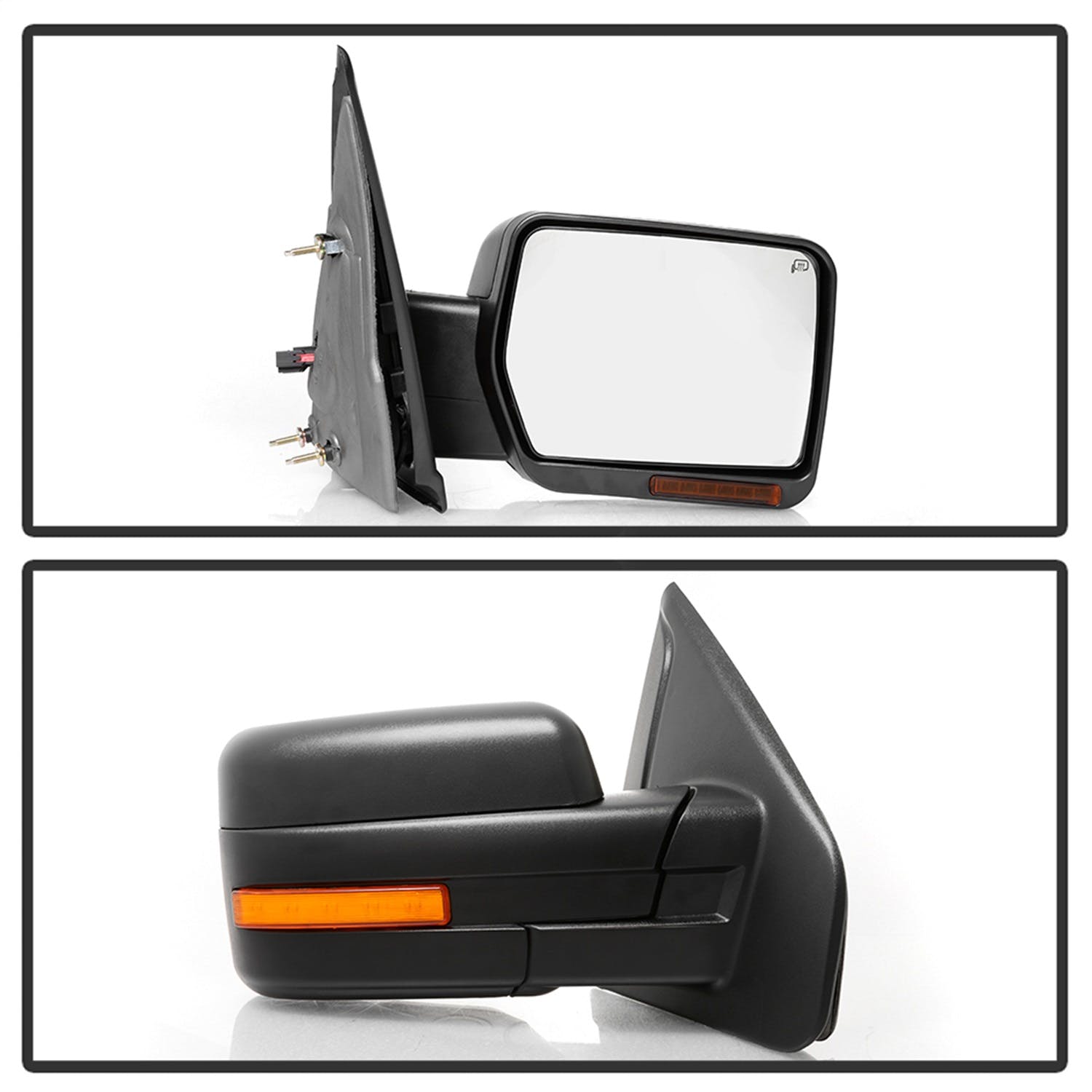 XTUNE POWER 9943164 Ford F150 04 06 POWER Heated Amber Sequential LED Signal OE Mirror SET