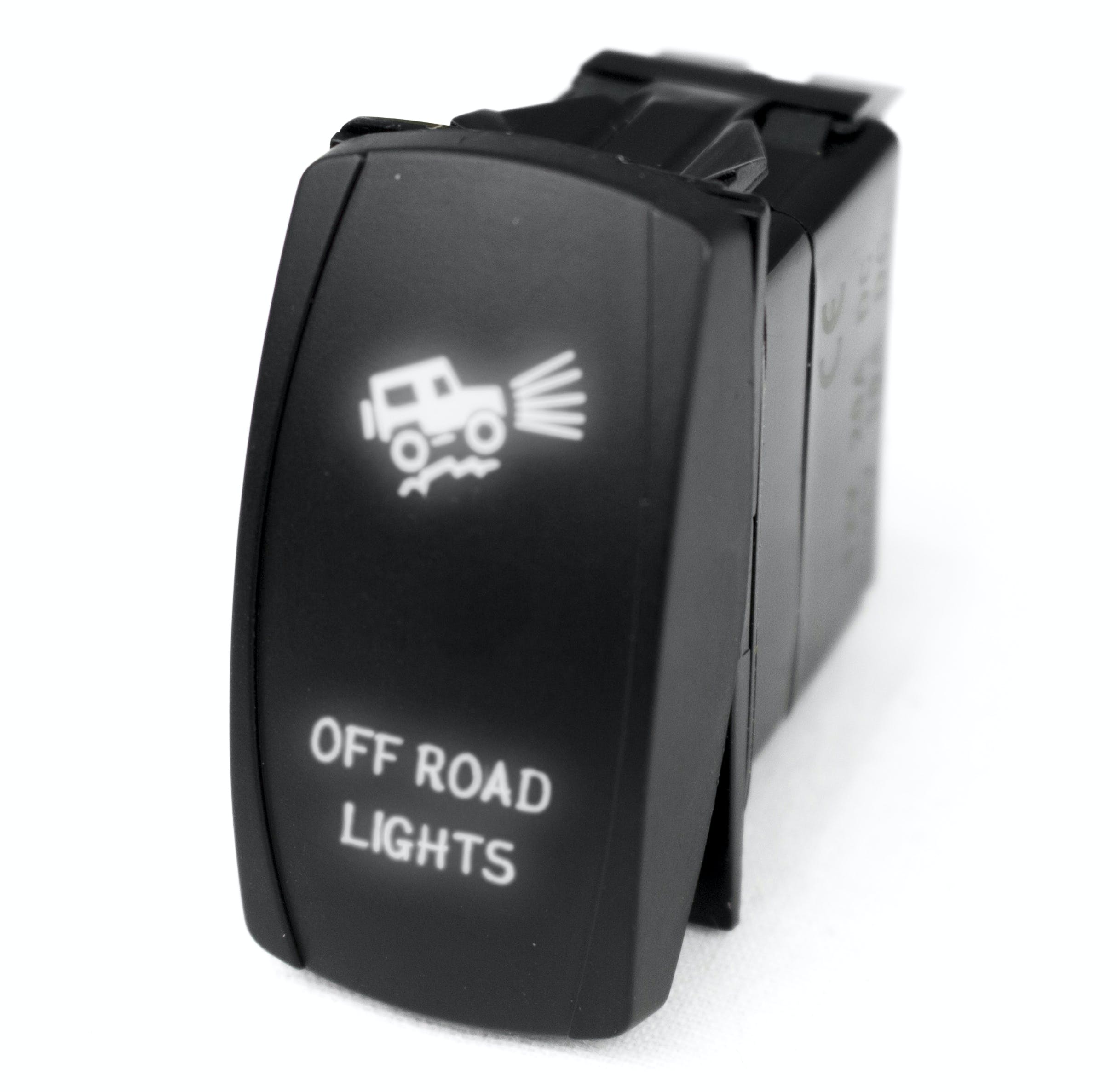 Race Sport Lighting RSLE10W LED Rocker Switch w/White LED Radiance - Offroad Lights