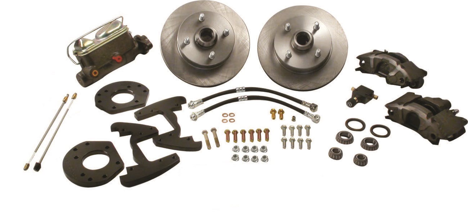 Stainless Steel Brakes A120-4 Front conv kit 64-66 Must non-pwr 4 lug
