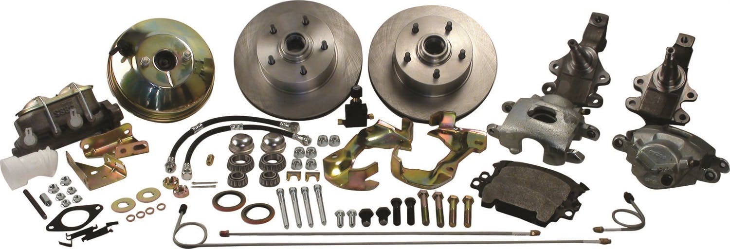 Stainless Steel Brakes A123-1DS Front drm/dsc conv kit 64+GM pow 2in. drp