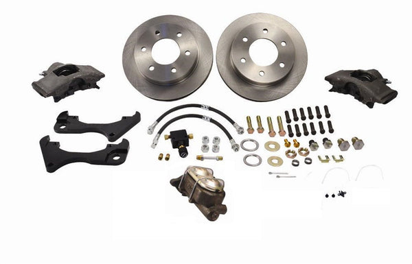 Stainless Steel Brakes A126-8 Front drm/dsc conv kit 63-70 GM 6-lug