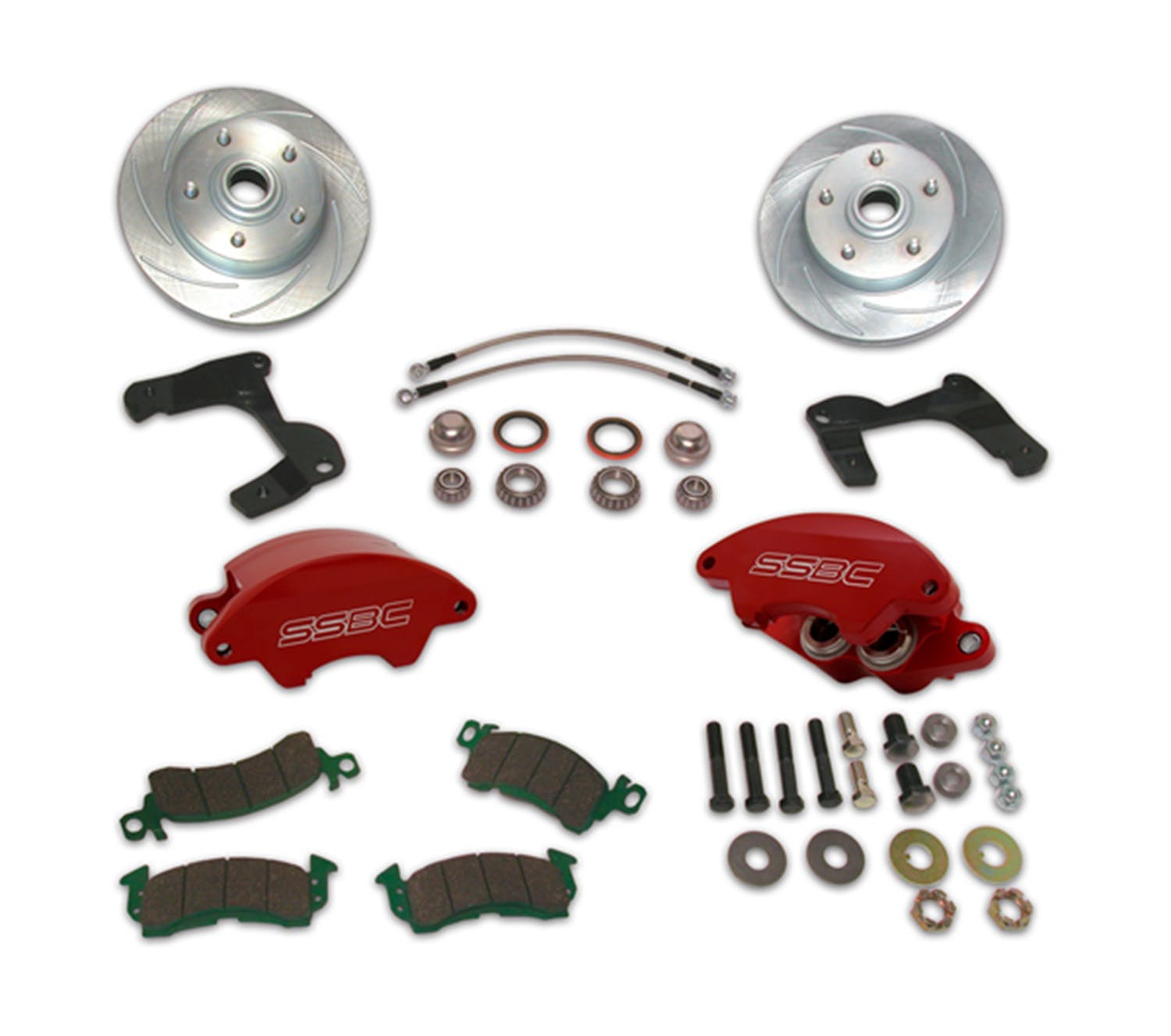 Stainless Steel Brakes A129-1AR Kit A129-1A w/red calipers