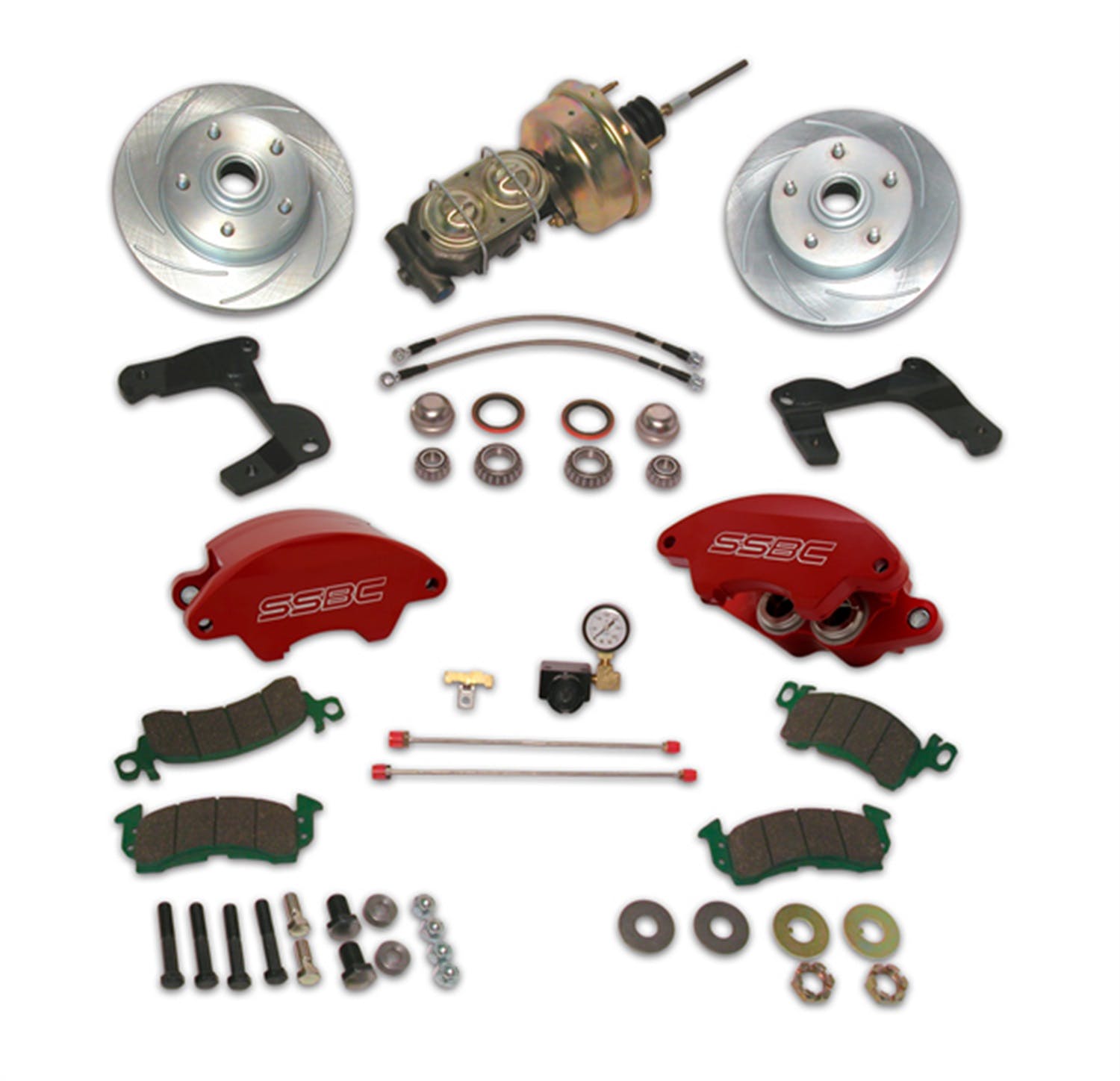 Stainless Steel Brakes A129-2AR Kit A129-2A w/red calipers