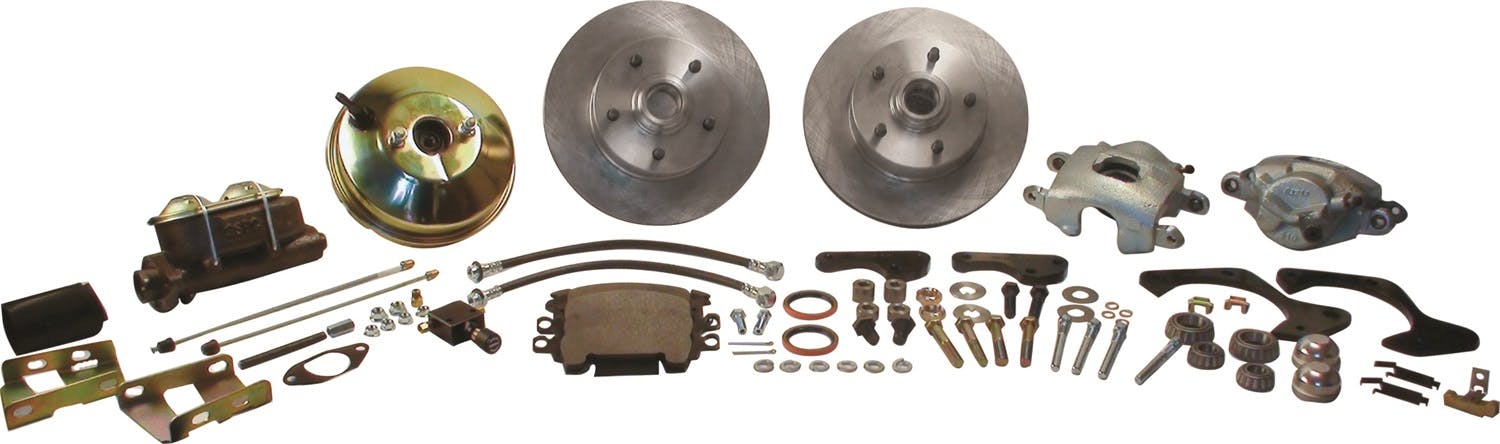 Stainless Steel Brakes A129-4 Front drm/dsc conv 65-68 Chevy power