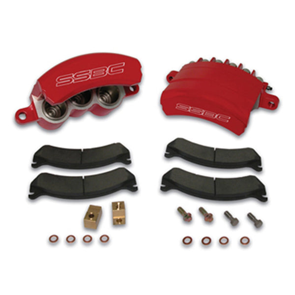Stainless Steel Brakes A187-4R Q/C Tri-Power HD A187-4 kit w/red calipe