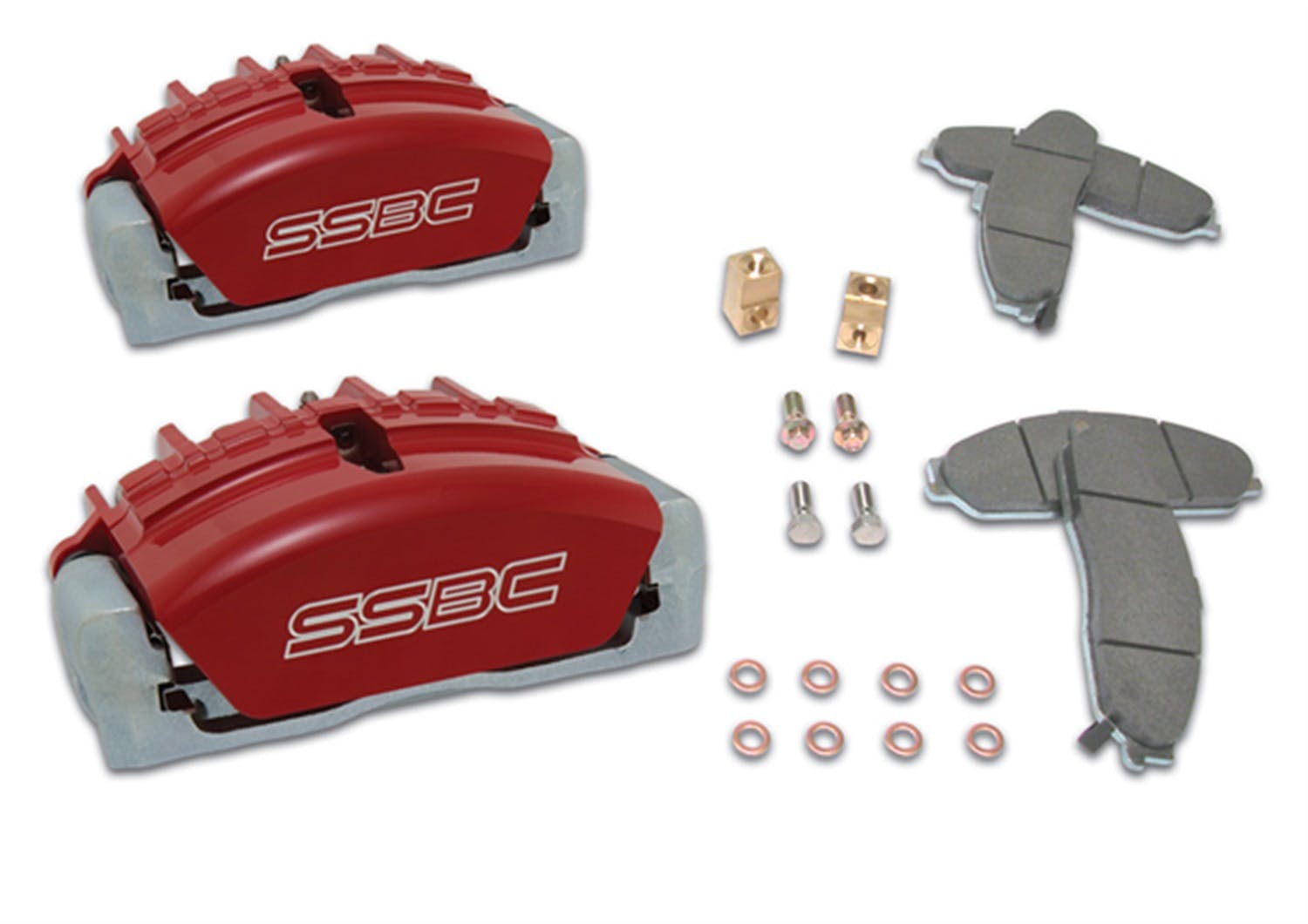 Stainless Steel Brakes A189-4R Tri-Power A189-4 kit w/red calipers