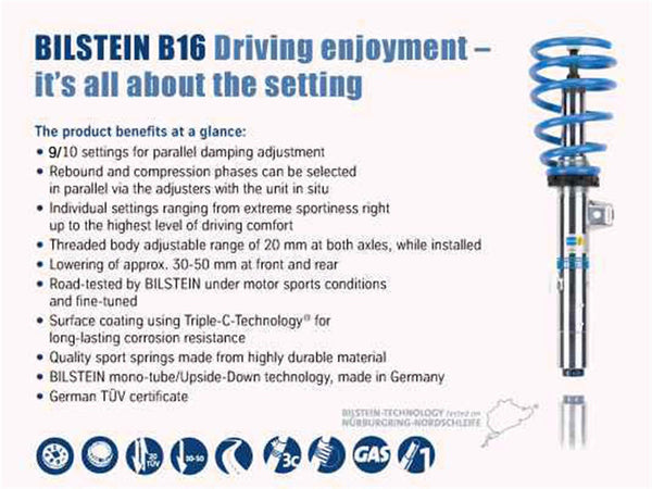 Bilstein 48-249546 B16 (PSS10)-Suspension Kit