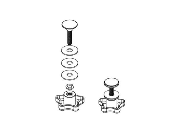 BAK Industries PARTS-254A0001 Service Kit - Elevator Bolt Assembly (Includes 2 complete knob sets)
