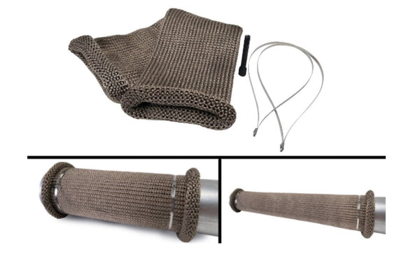Design Engineering, Inc. 10038 Titanium 4" Knit Exhaust Sleeve - 12"