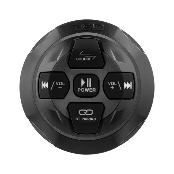 DS18 Marine Waterproof Universal Bluetooth Streaming Audio receiver With Controller (Works with android and iPhone) Round BTRC-R