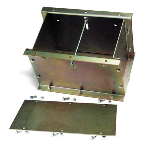 Competition Engineering C4029 Battery/Weight Box; 1/8 in. Mild Steel
