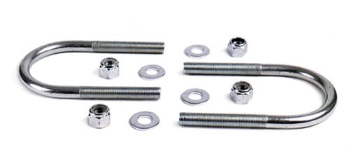 Competition Engineering C7030 Replacement U-Bolt; 3 in. Radius; Incl. Washers; Lock Nuts; Qty. 2;