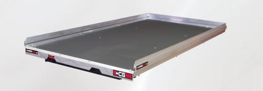 DECKED CG1000-7348 Slide Out Cargo Tray, 1000 lb capacity, 70% Ext, 6 bearings, Alum Tie-Down Rails