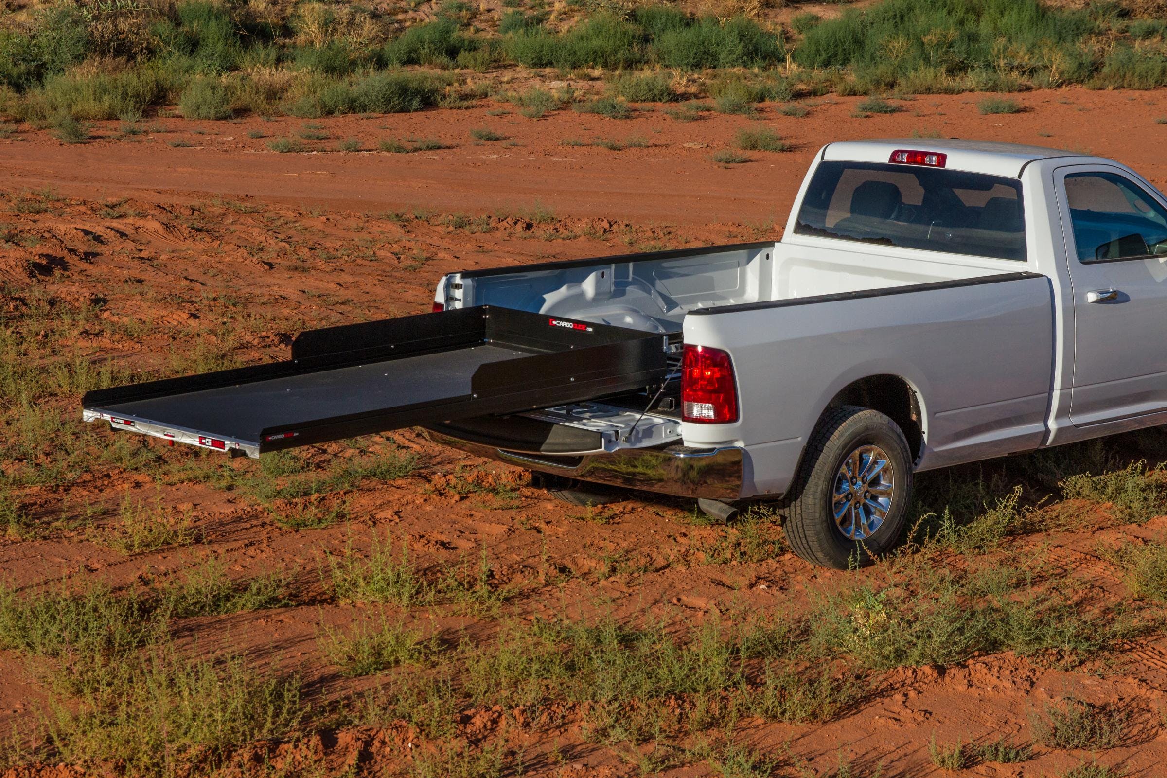 DECKED CG1500XL-8048 Slide Out Cargo Tray, 1500lb capacity, 100% ext 28 bearings, Alum Tie-Down Rails
