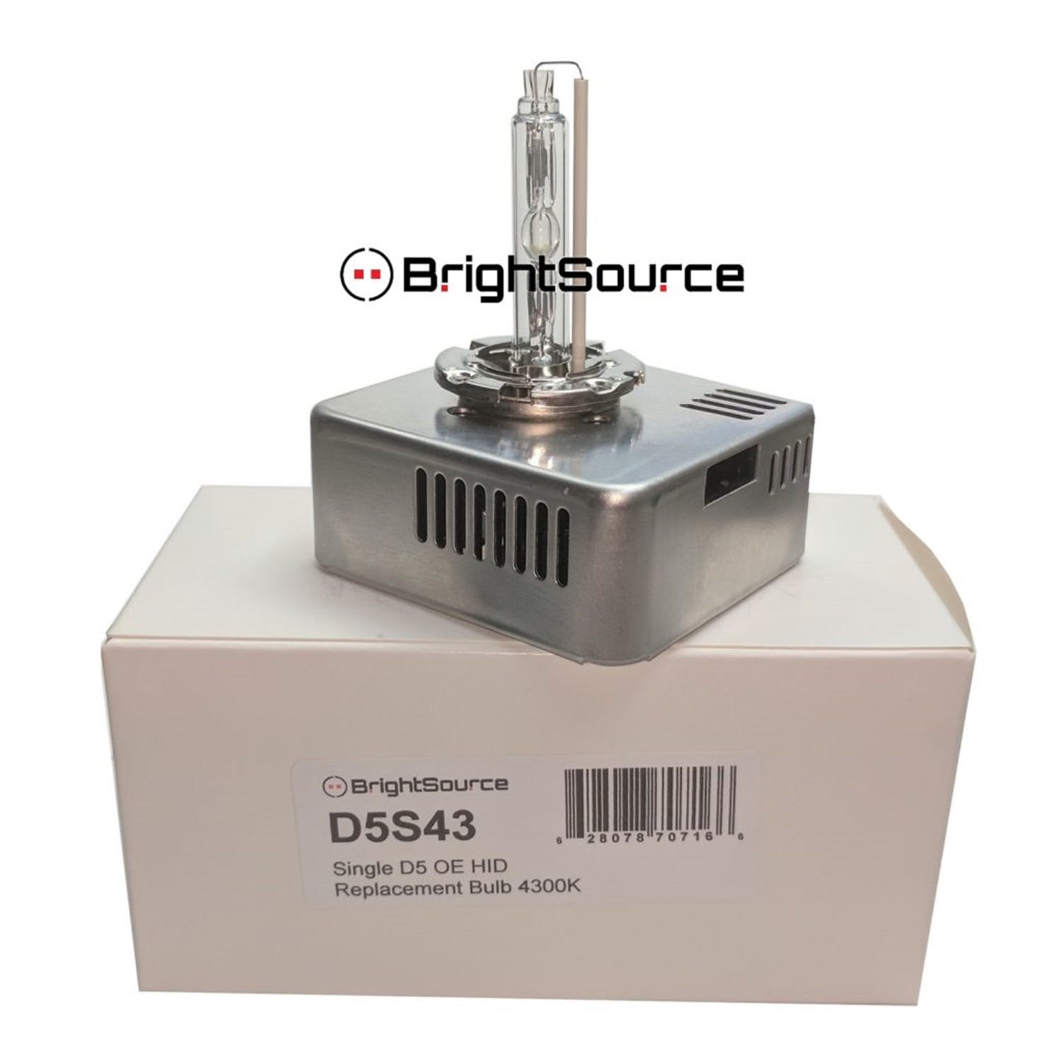 BrightSource D5S43 Single D5 OE Replacement/Upgrade Bulb; 4300K