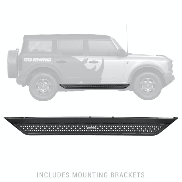 Go Rhino D64129T Dominator Extreme D6 SideSteps - Complete Kit: SideStep + Brackets