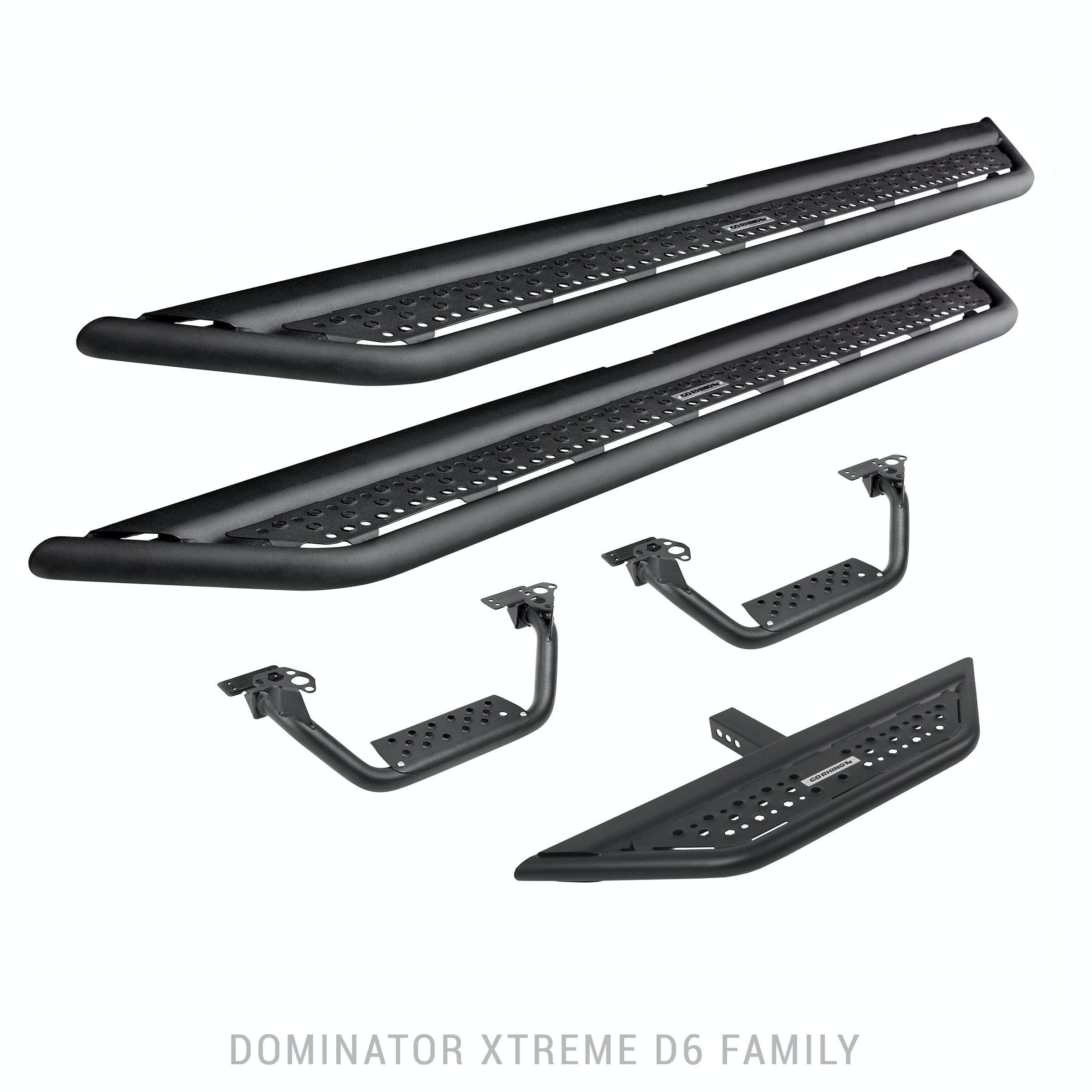 Go Rhino D64129T Dominator Extreme D6 SideSteps - Complete Kit: SideStep + Brackets