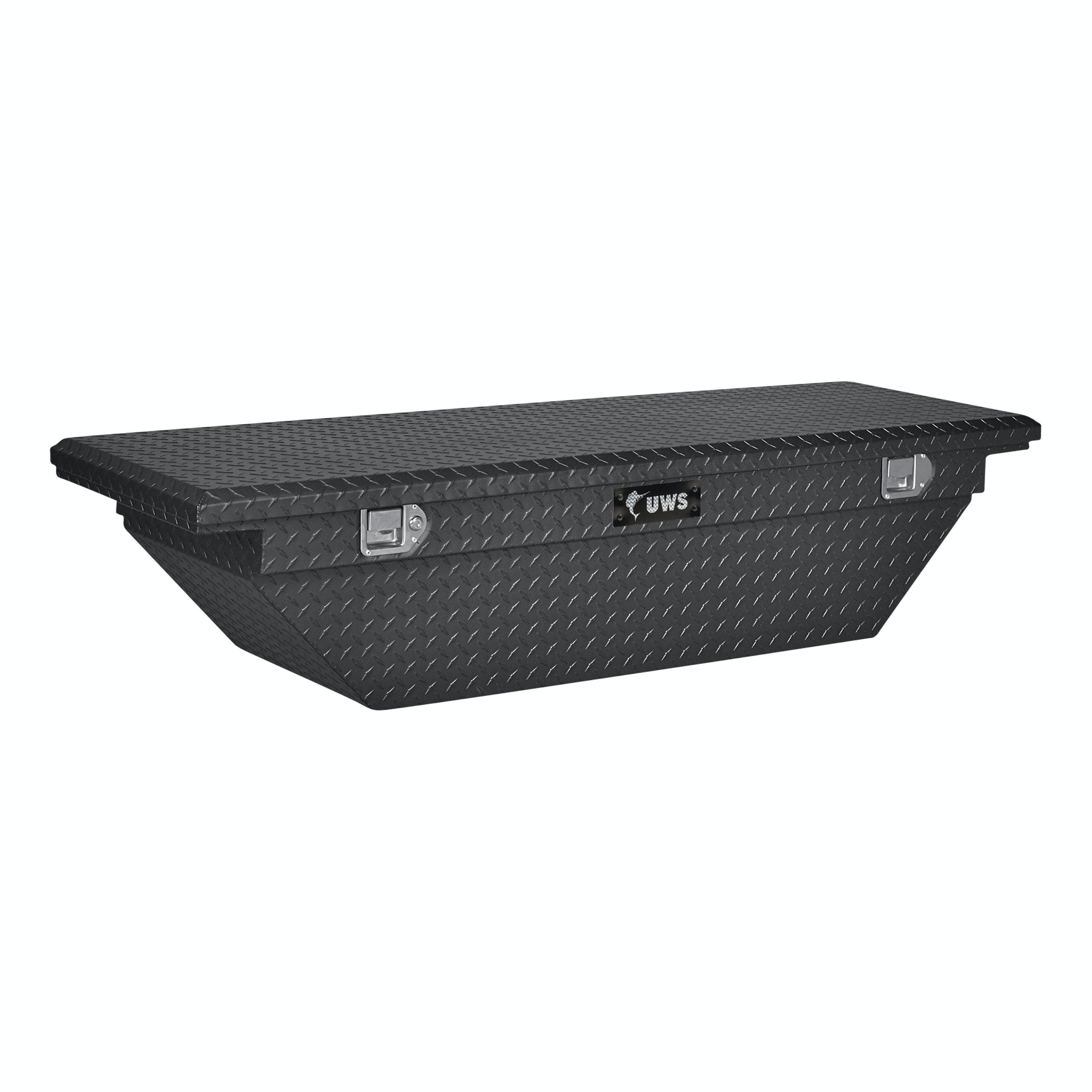 UWS EC10313 63 in. Angled Crossover Single Lid Truck Tool Box