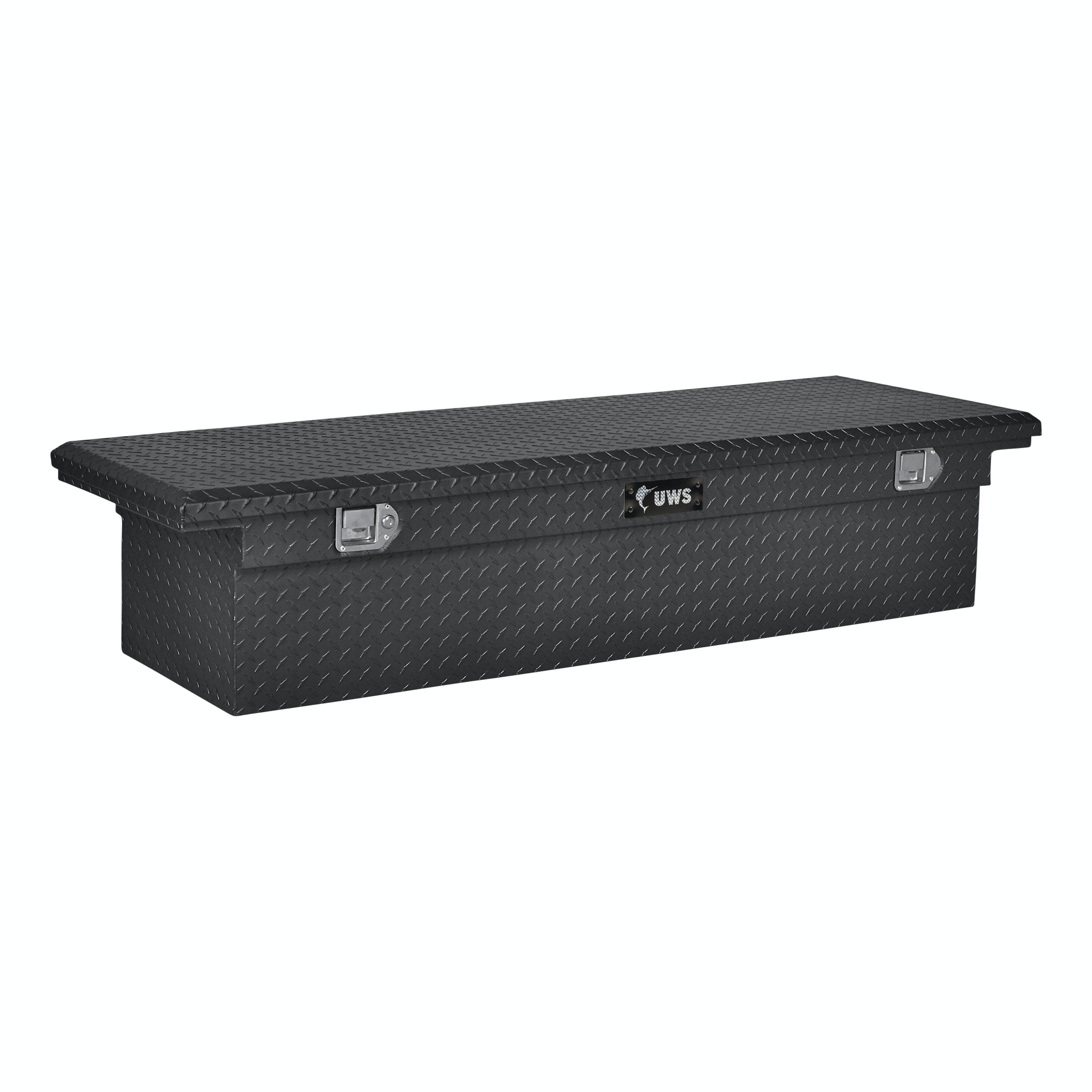 UWS TBS-72-LP-MB 72 inch Aluminum Single Lid Crossover Toolbox Low Profile Matte Black