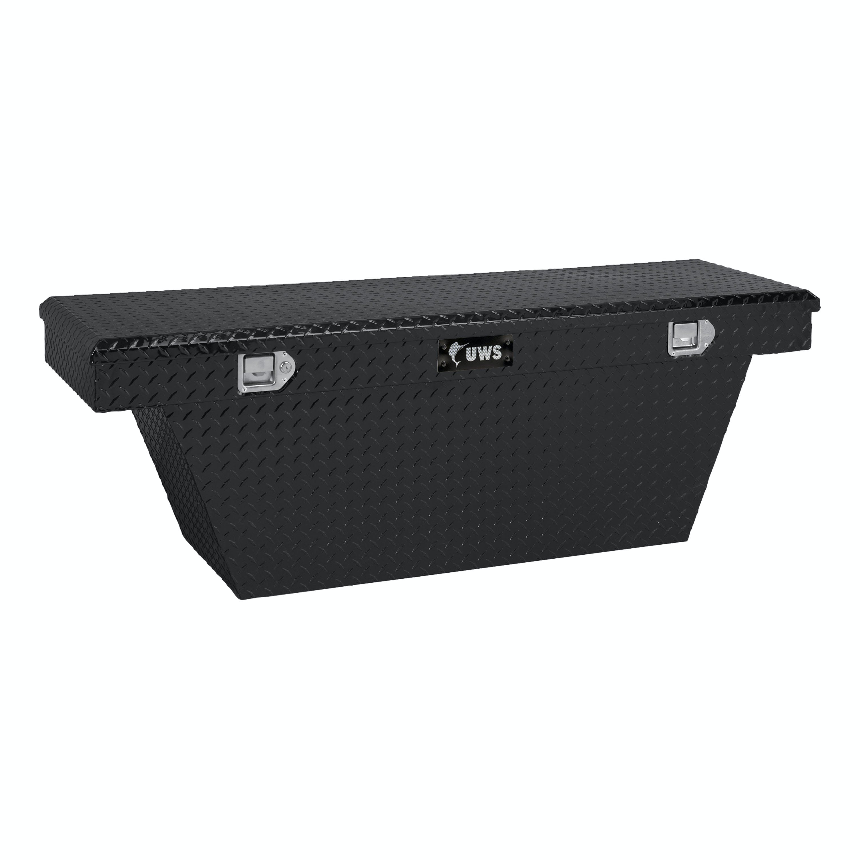UWS TBSD-60A-BLK 60 inch Aluminum Single Lid Crossover Toolbox Deep Angled Black