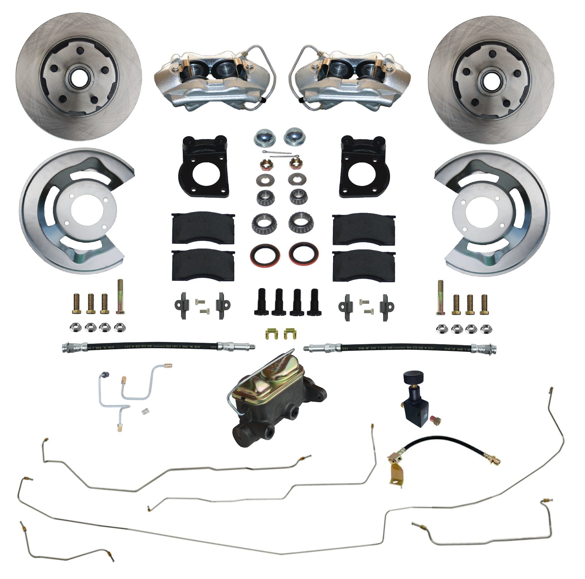 LEED Brakes FC0001-405LK Manual Front Disc Brake Conversion Kit w/ Brake line Kit