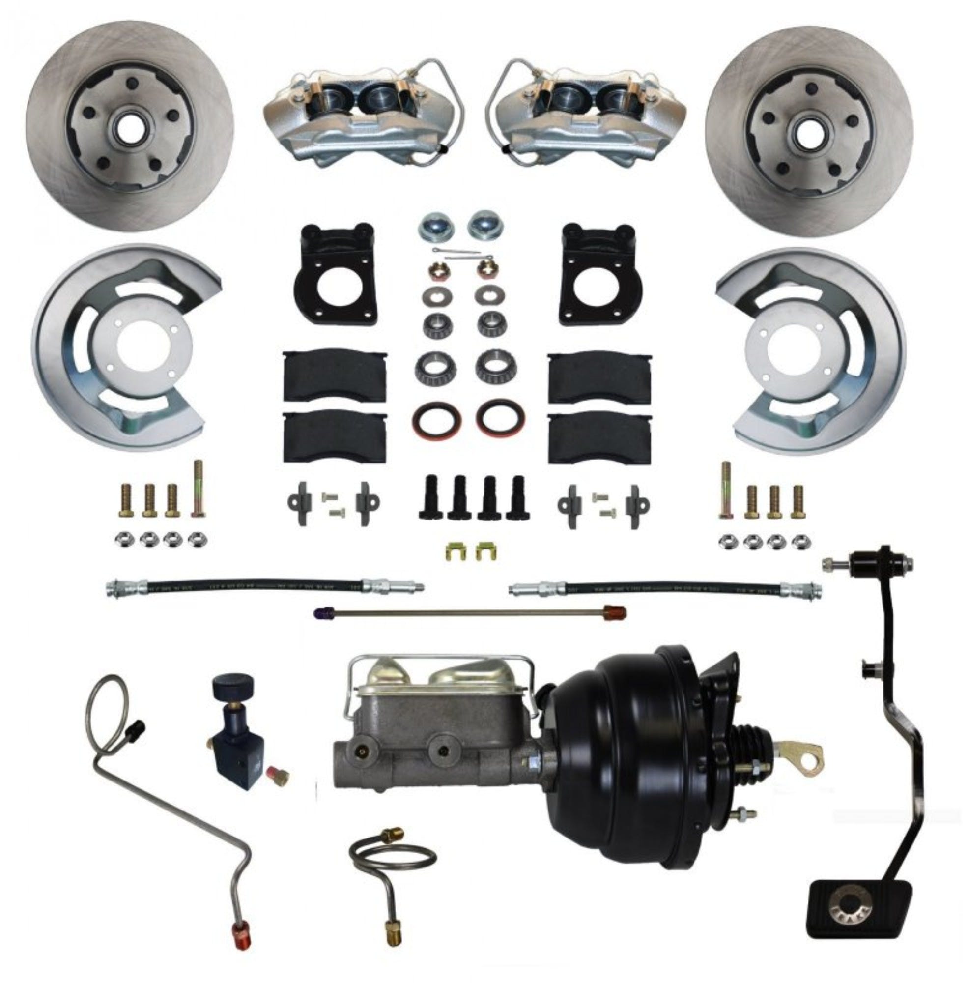 LEED Brakes FC0002-X405M Power Front Disc Brake Conversion Kit - Manual Transmission