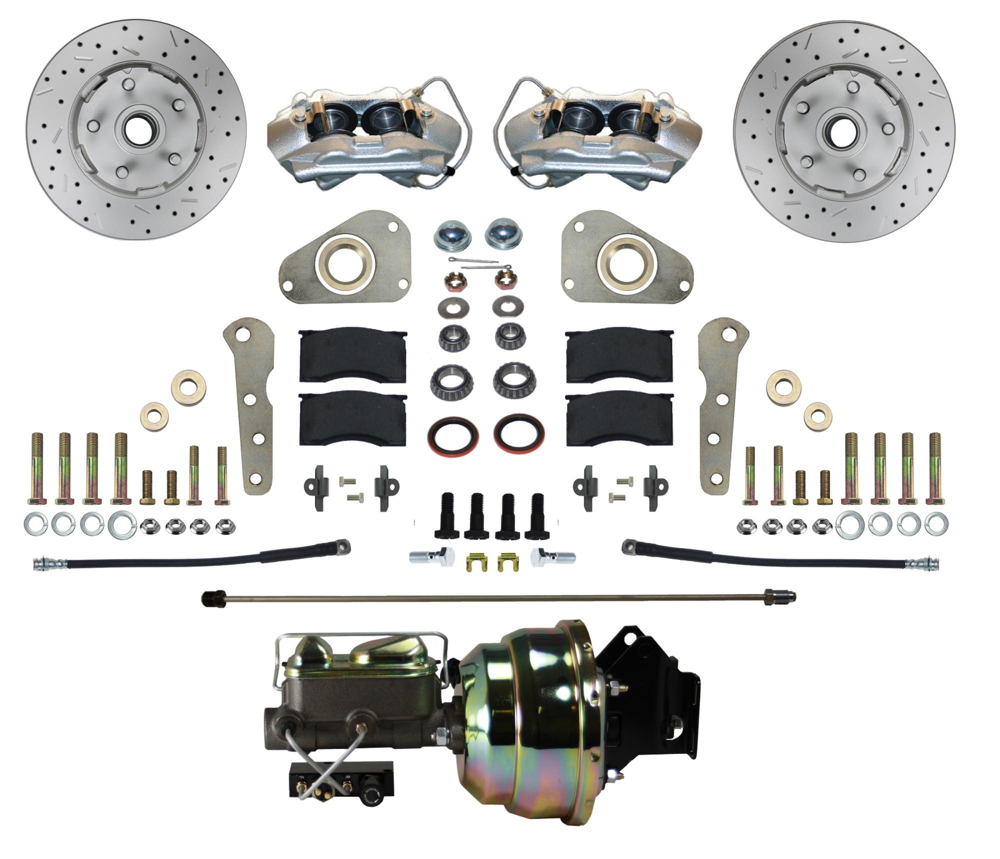 LEED Brakes FC0025-8307X Power Front Disc Brake Conversion Kit w/ MaxGrip XDS