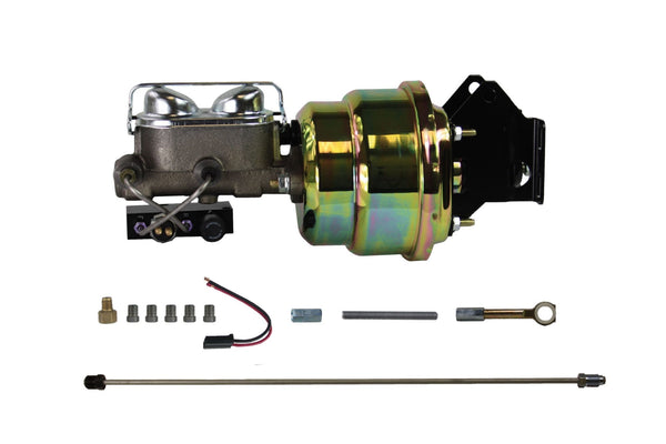 LEED Brakes FC0033HK Hydraulic Kit, Power Drum Brakes 7 inch Dual Booster 1 inch Bore Master Ford Full Size