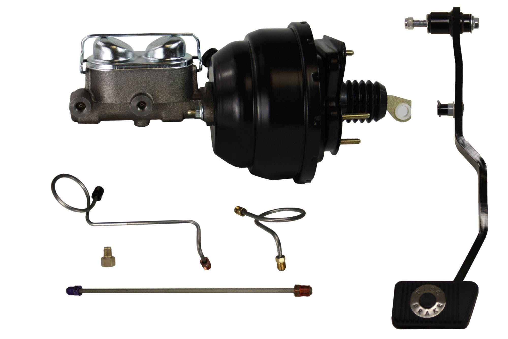 LEED Brakes FC0038HK Hydraulic Kit, Power Drum Brakes, 8 inch Dual Diaphragm Booster Cast Iron Master Cyl