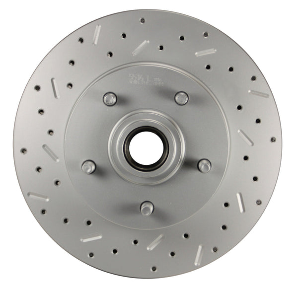 LEED Brakes FC1002-E1A1X Power Front Disc Kit - 9 in - Disc Drum - MaxGrip XDS - Zinc