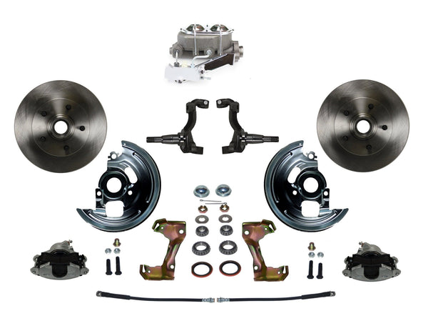 LEED Brakes FC1006-EA1 Manual Front Disc Conversion Kit - Disc Drum - Zinc