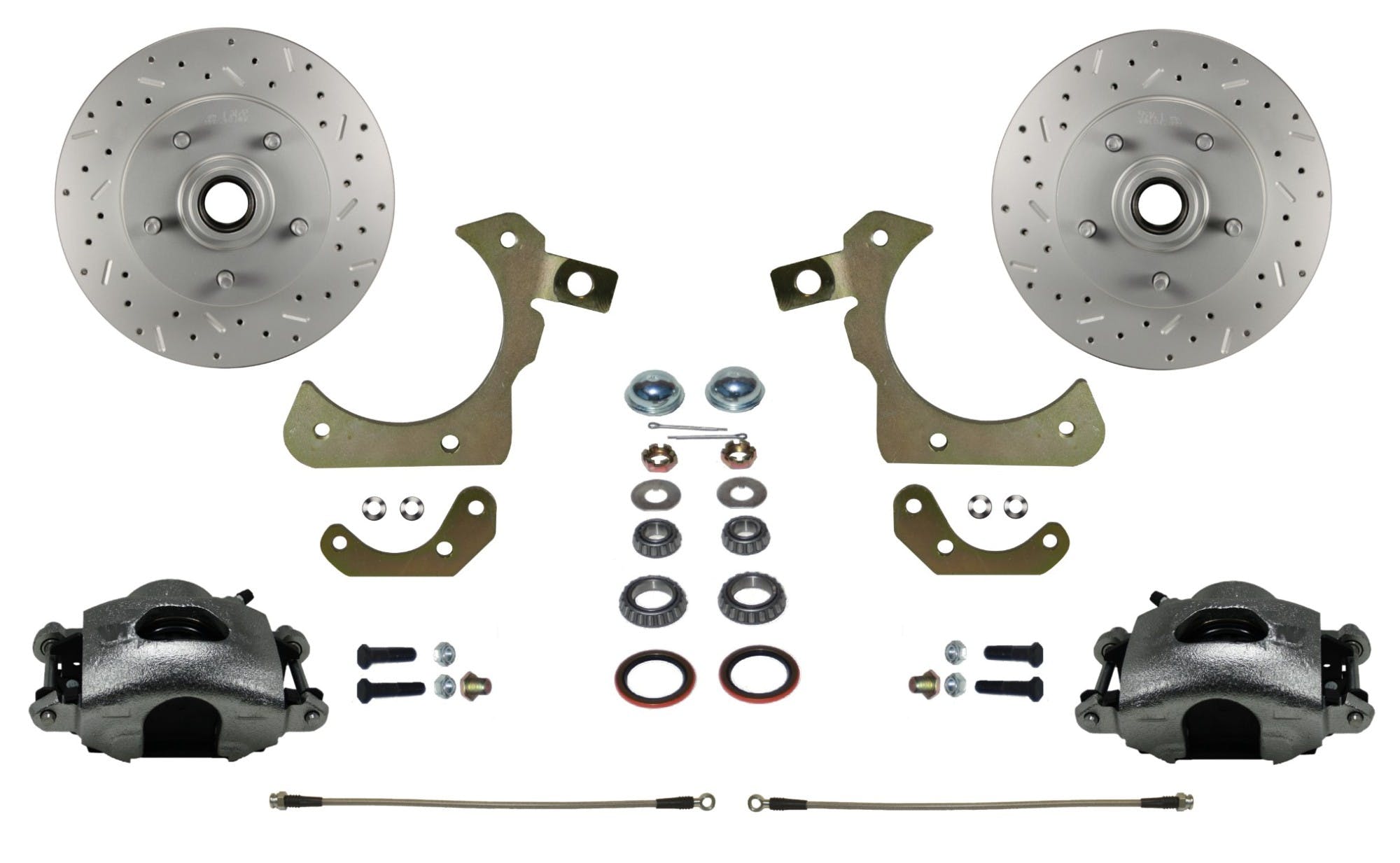 LEED Brakes FC1010SMX Front Disc Brake Conversion, Spindle Mount Kit - MaxGrip XDS