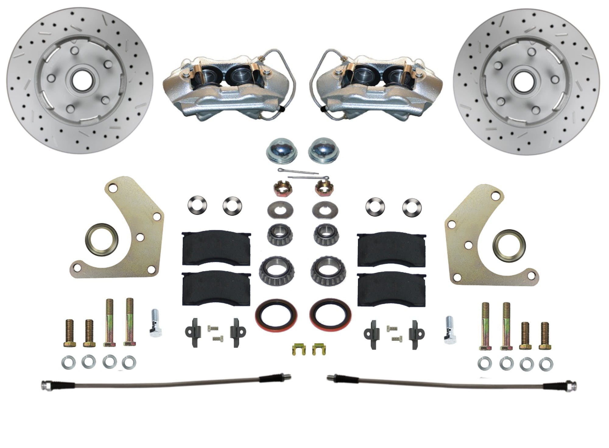 LEED Brakes FC2001SMX Front Disc Brake Conversion Kit  - Spindle Mount - MaxGrip XDS