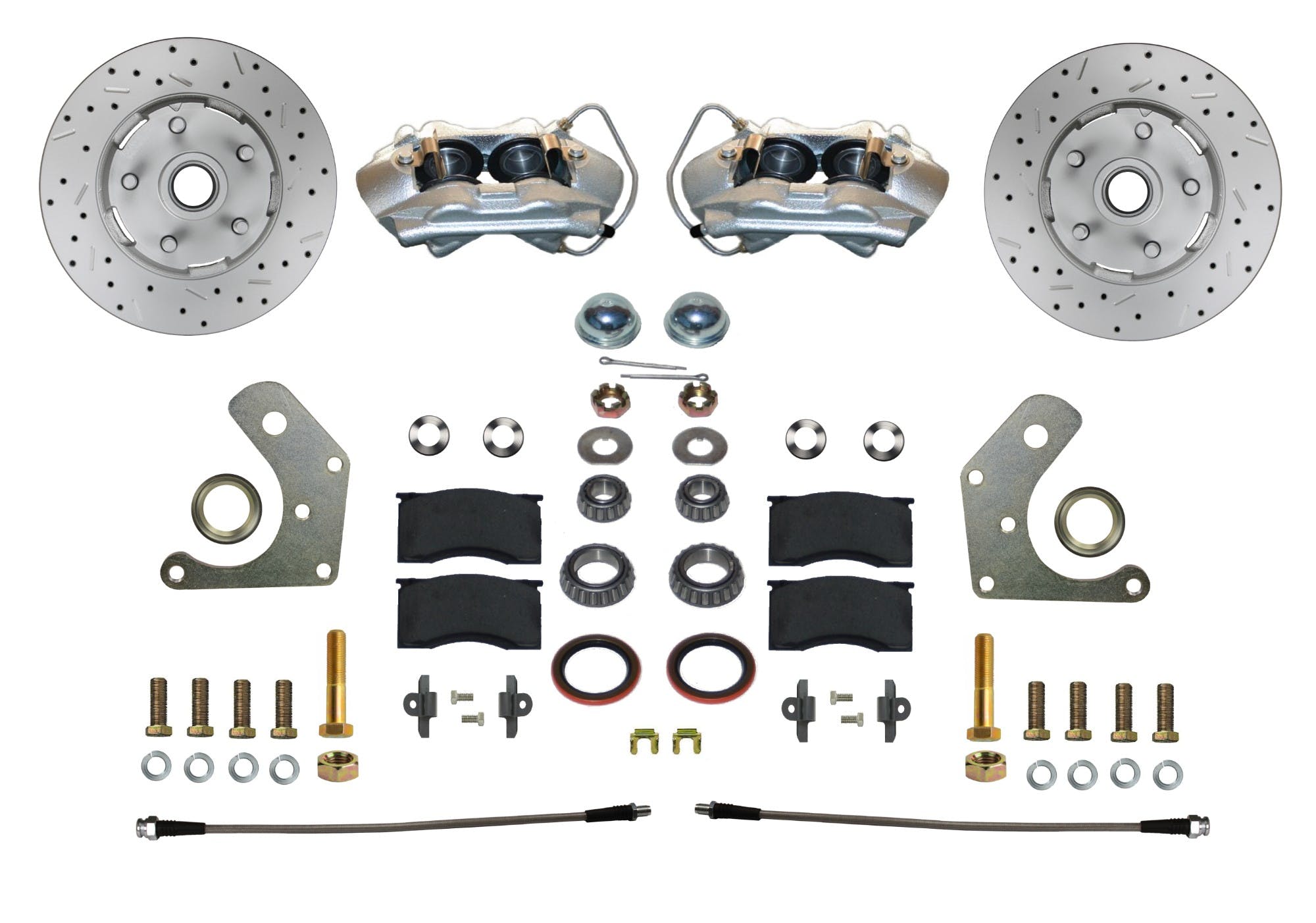 LEED Brakes FC2002SMX Front Disc Brake Conversion Kit  - Spindle Mount - MaxGrip XDS