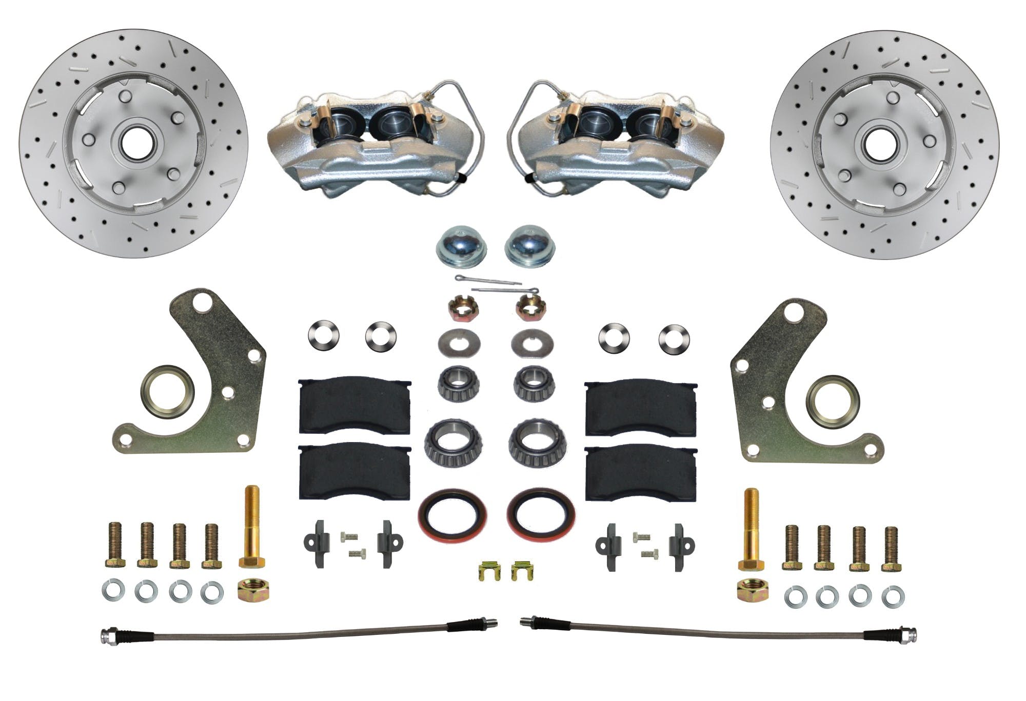 LEED Brakes FC2003SMX Front Disc Brake Conversion Kit  - Spindle Mount - MaxGrip XDS