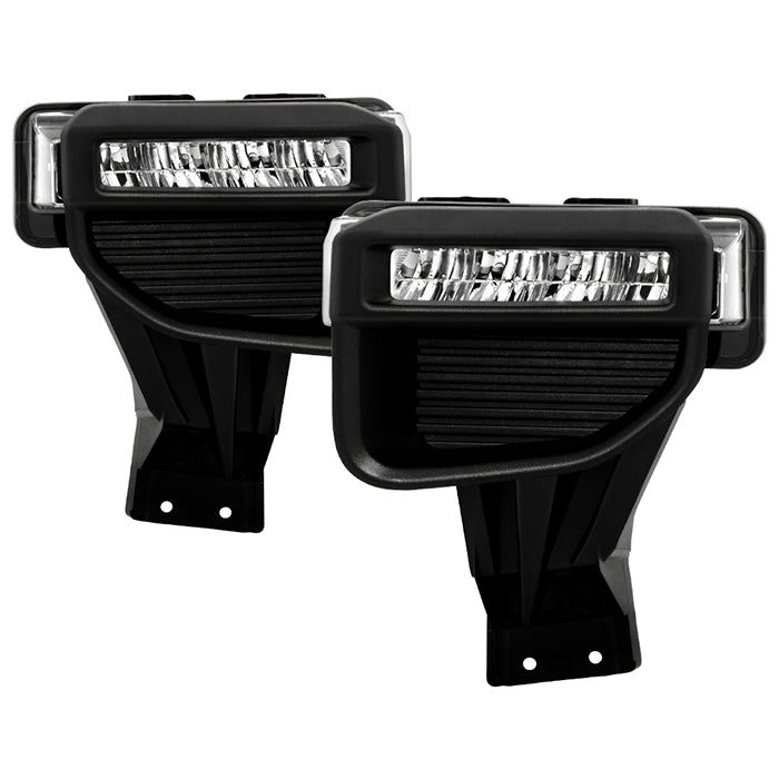 Spyder Auto Ford F250 F350 Superduty 2020-2022 OEM Full LED Fog Lights - With Switch - Clear 9051135