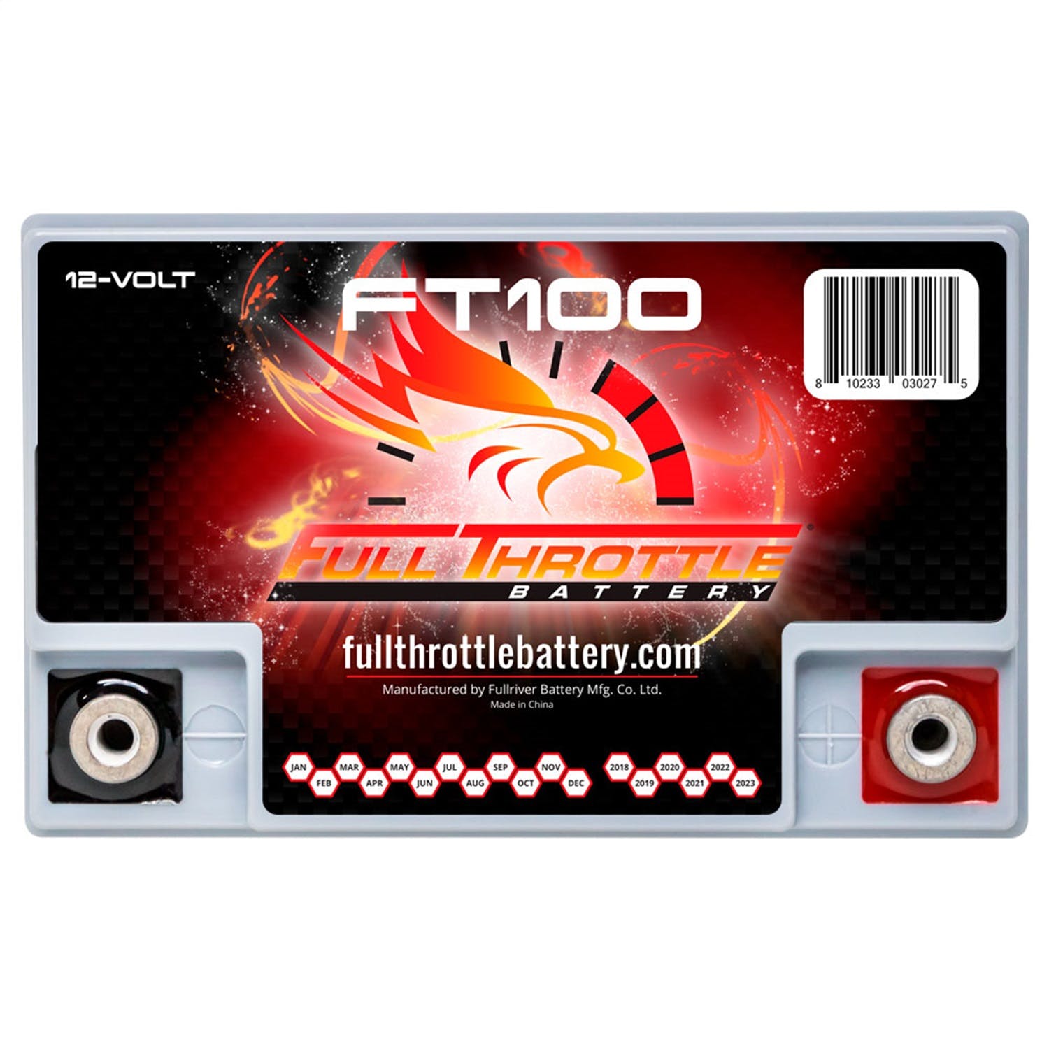 Fullriver Battery FT100 Full Throttle 12V Power Sports Battery