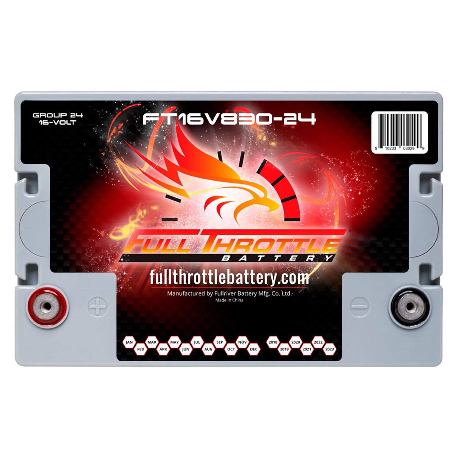 Fullriver Battery FT16V830-24 Full Throttle 16V Automotive Battery