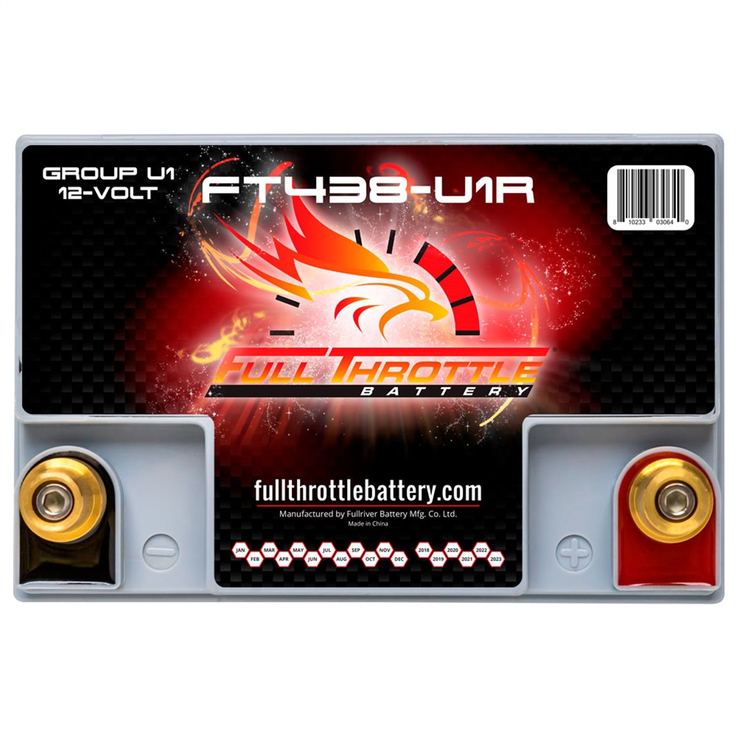 Fullriver Battery FT438-U1R Full Throttle 12V Automotive Battery