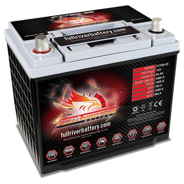 Fullriver Battery FT750-25 Full Throttle 12V Automotive Battery