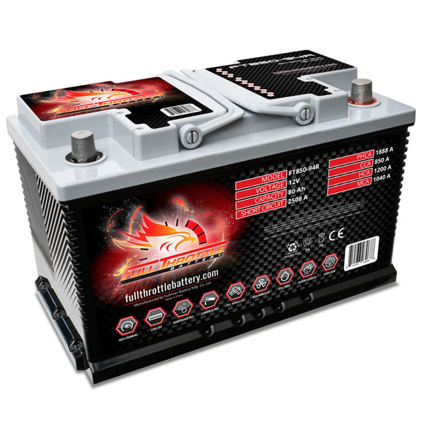 Fullriver Battery FT850-94R Full Throttle 12V Automotive Battery